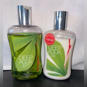 New Bath and Body Works Deep Aqua Bath and Shower gel/ Body Cream